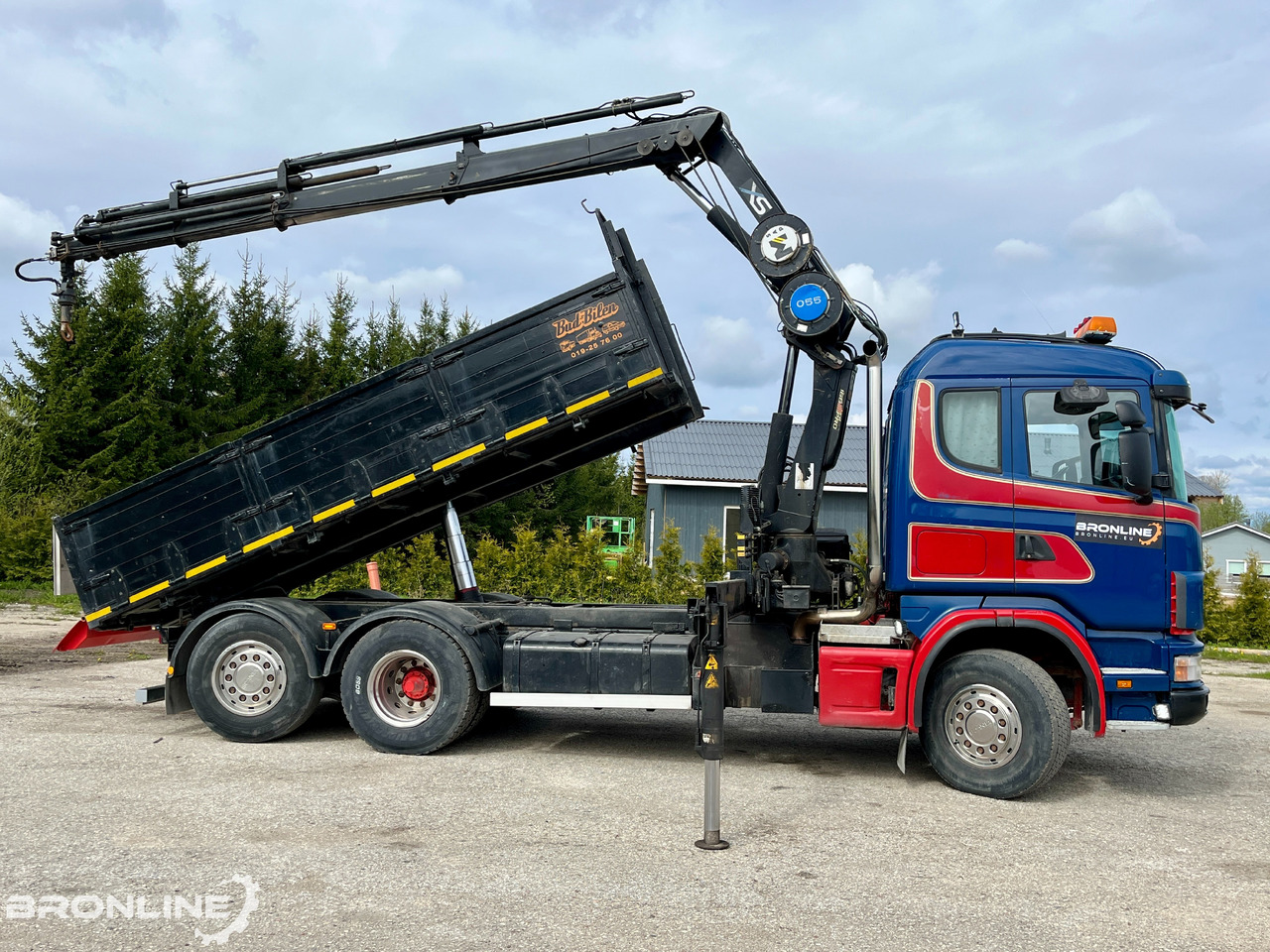 2002 SCANIA R114 6X2*4 Tipper+HIAB 166-e5 crane - Kamion vetëshkarkues, Kamion me vinç: foto 4 2002 SCANIA R114 6X2*4 Tipper+HIAB 166-e5 crane - Kamion vetëshkarkues, Kamion me vinç: foto 4