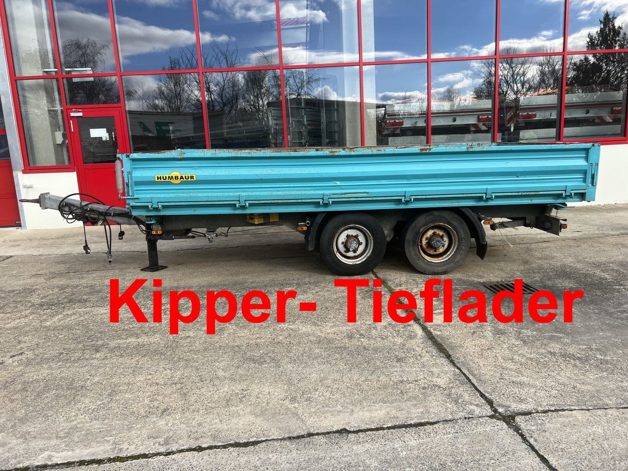 Humbaur HTK 10 50 24 Tandem Kipper- Tieflader - Rimorkio vetëshkarkuese: foto 1 Humbaur HTK 10 50 24 Tandem Kipper- Tieflader - Rimorkio vetëshkarkuese: foto 1