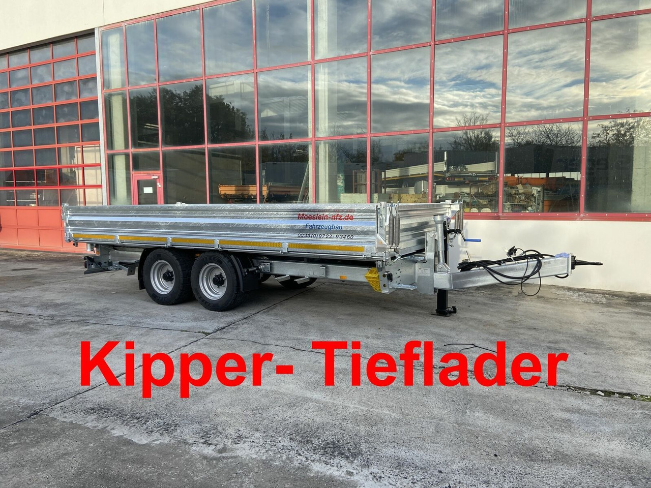 Möslein Kipper Tieflader, Breite Reifen, 5,70 m lang-- - Rimorkio vetëshkarkuese: foto 2 Möslein Kipper Tieflader, Breite Reifen, 5,70 m lang-- - Rimorkio vetëshkarkuese: foto 2