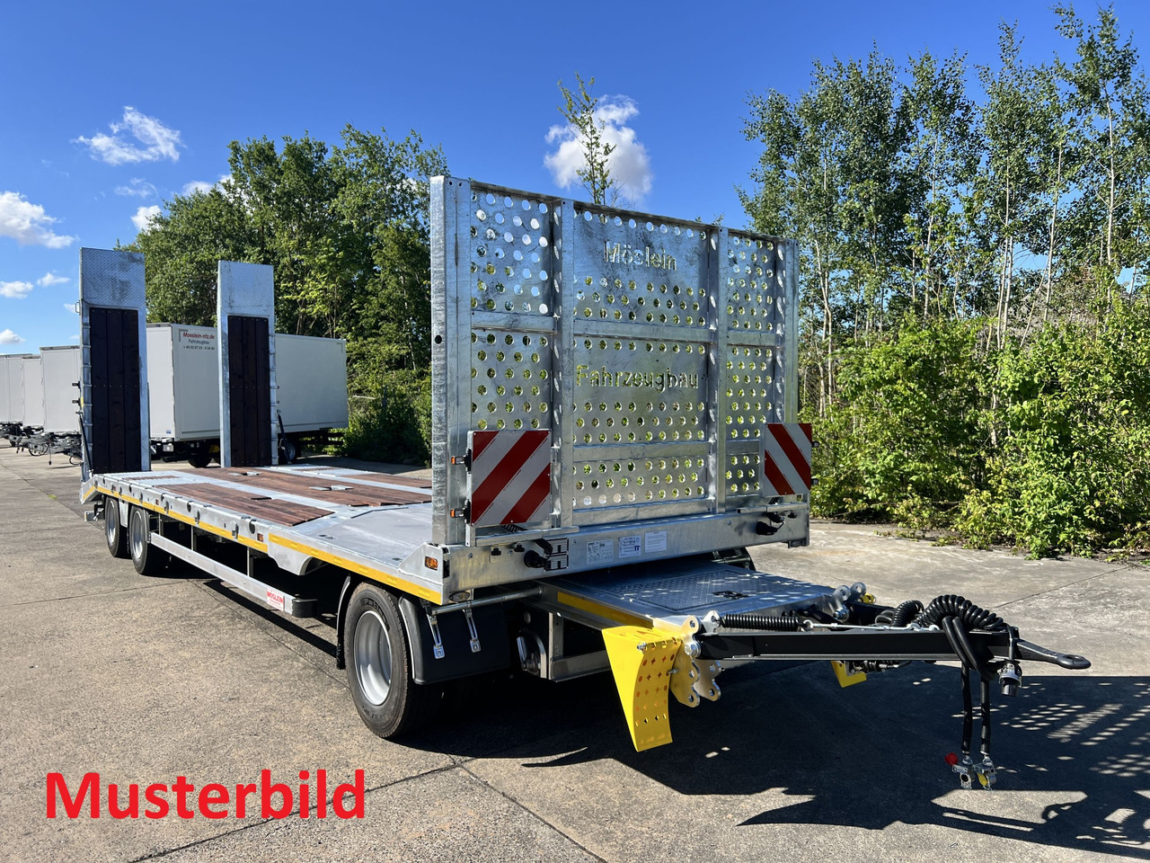Möslein T 3-8,20 P VB H1 3 Achs Tieflader mit gerader Ladefläche 8,10 m, Neufahrzeug - Rimorkio me plan ngarkimi të ulët: foto 5 Möslein T 3-8,20 P VB H1 3 Achs Tieflader mit gerader Ladefläche 8,10 m, Neufahrzeug - Rimorkio me plan ngarkimi të ulët: foto 5