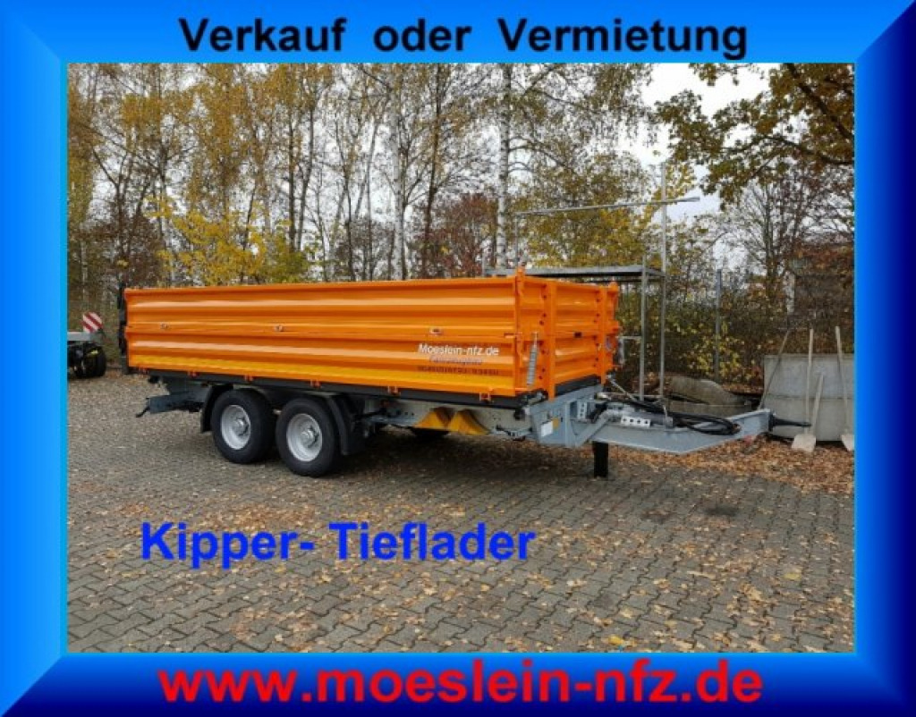 Möslein TTD11- BA Orange neuer Tandem 3- Seitenkipper Tiefladermit Bordwand- Aufsatz-- Neufahrzeug -- - Rimorkio vetëshkarkuese: foto 1 Möslein TTD11- BA Orange neuer Tandem 3- Seitenkipper Tiefladermit Bordwand- Aufsatz-- Neufahrzeug -- - Rimorkio vetëshkarkuese: foto 1