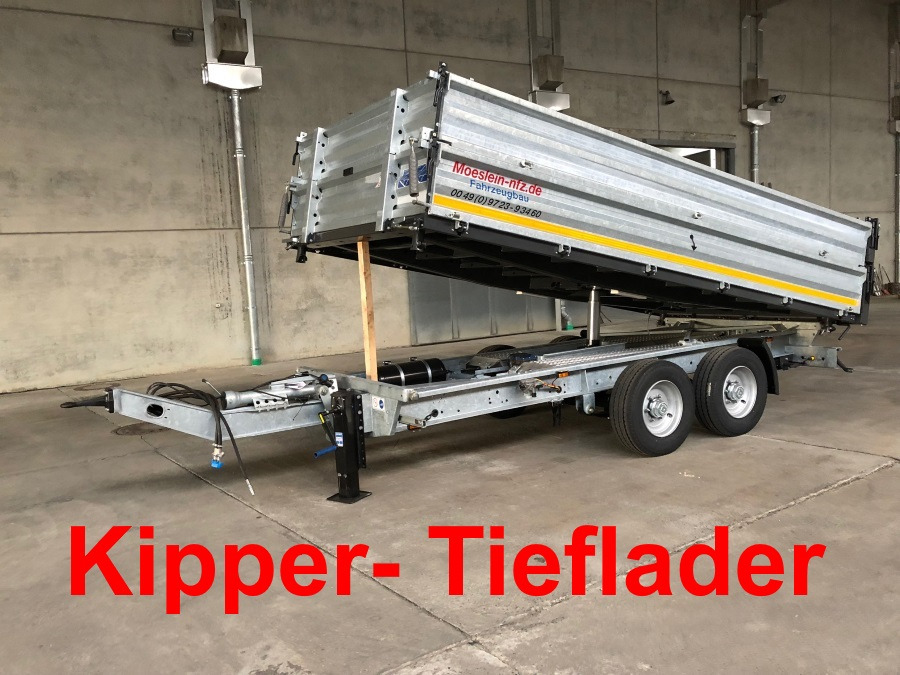 Möslein TTD11- BA Verzinkt neuer Tandem 3- Seitenkipper Tiefladermit Bordwand- Aufsatz-- Neufahrzeug -- - Rimorkio vetëshkarkuese: foto 1 Möslein TTD11- BA Verzinkt neuer Tandem 3- Seitenkipper Tiefladermit Bordwand- Aufsatz-- Neufahrzeug -- - Rimorkio vetëshkarkuese: foto 1