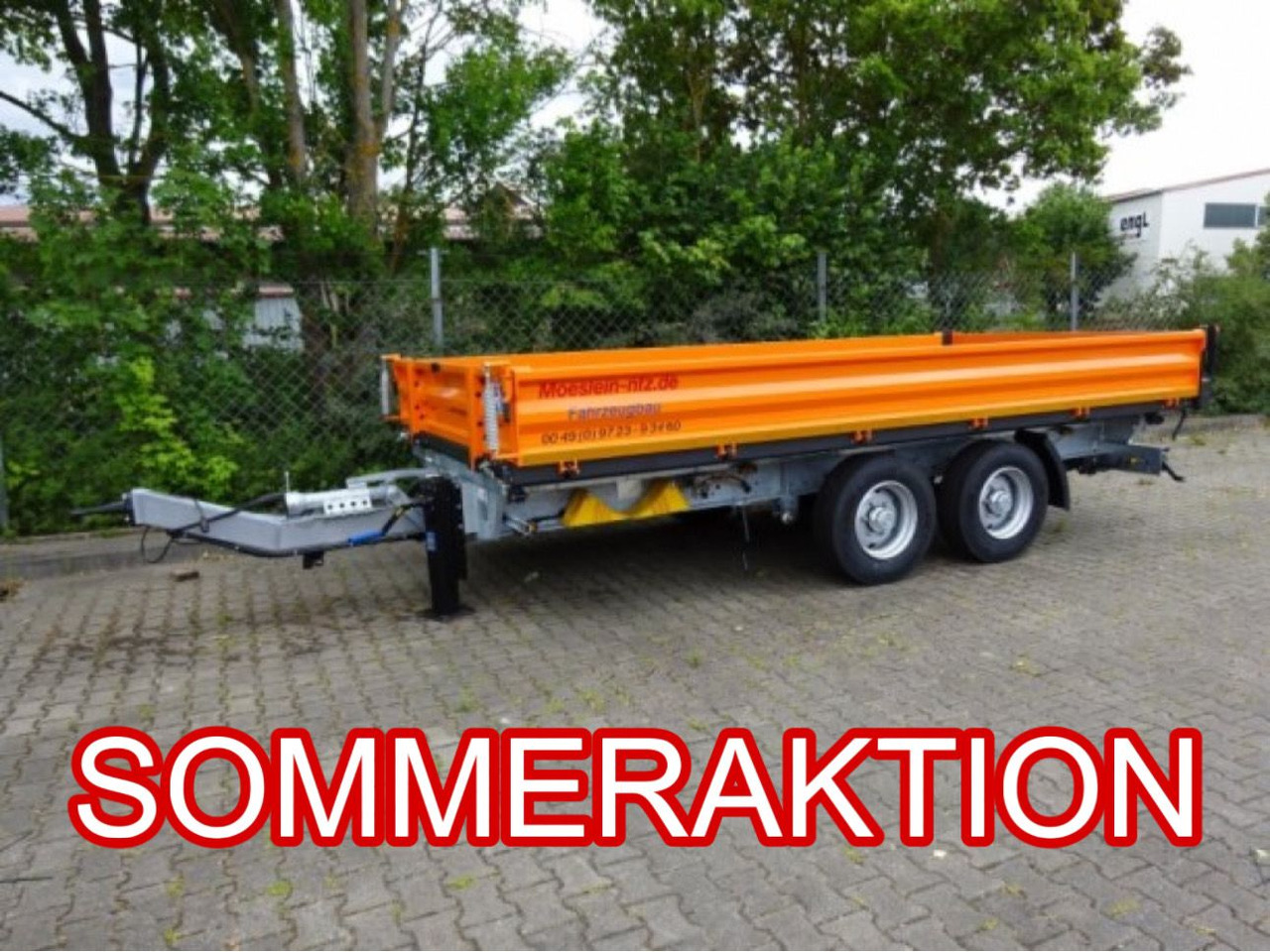 Möslein TTD11 Orange neuer Tandem 3- Seitenkipper Tieflader-- Neufahrzeug -- - Rimorkio vetëshkarkuese: foto 1 Möslein TTD11 Orange neuer Tandem 3- Seitenkipper Tieflader-- Neufahrzeug -- - Rimorkio vetëshkarkuese: foto 1