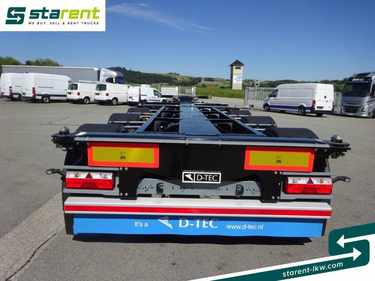 Transportjer kontejnerësh/ Rimorkio me karroceri të çmontueshme i ri D-TEC Portmaster 1x20 / 2x20 / 1x30 / 1x40 / 1x45: foto 6