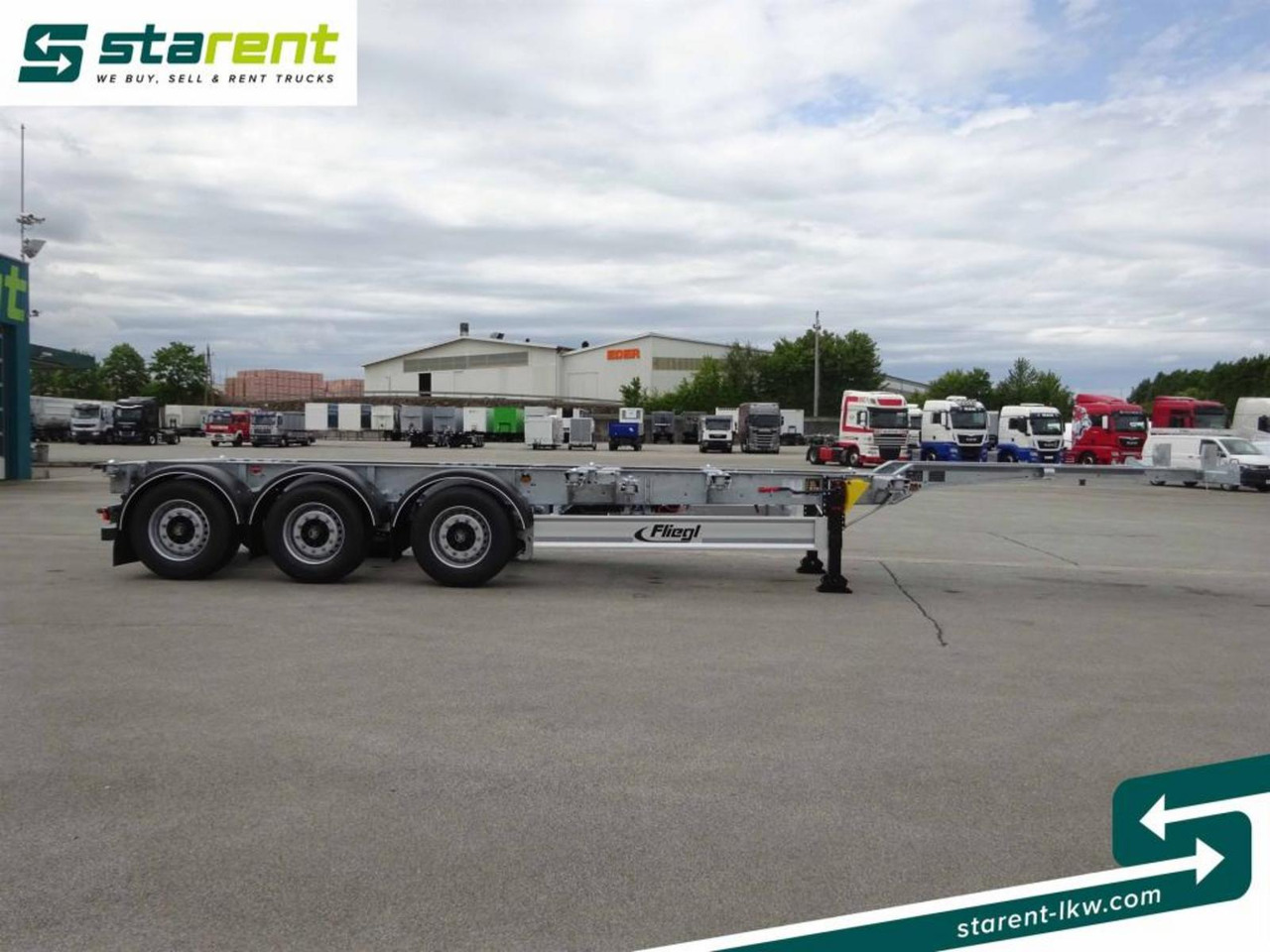 Fliegl Containerchassis ADR, 1x20/2x20/1x30/1x40/1x45 - Transportjer kontejnerësh/ Gjysmë rimorkio me karroceri të çmontueshme: foto 4 Fliegl Containerchassis ADR, 1x20/2x20/1x30/1x40/1x45 - Transportjer kontejnerësh/ Gjysmë rimorkio me karroceri të çmontueshme: foto 4