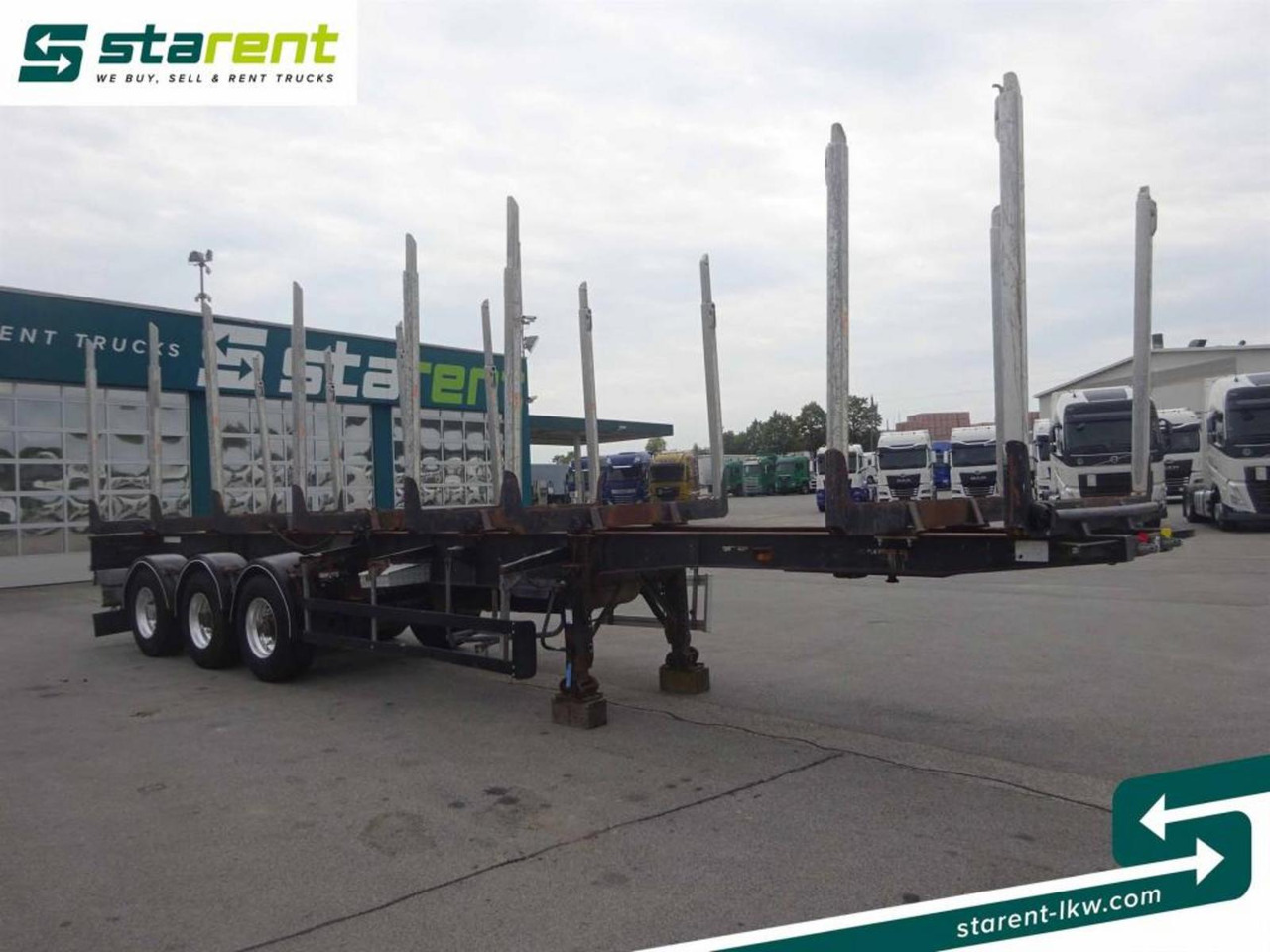 Hangler Holzrungen Auflieger Exte Rungen Lift-A Lenkachse - Gjysem rimorkio për transport druri: foto 3 Hangler Holzrungen Auflieger Exte Rungen Lift-A Lenkachse - Gjysem rimorkio për transport druri: foto 3