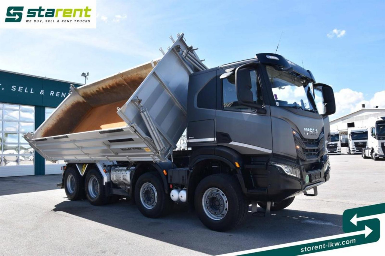 Kamion vetëshkarkues Iveco T-Way 510 8x4 Meiler 3 Seitenkipper Navi Drehlicht: foto 13