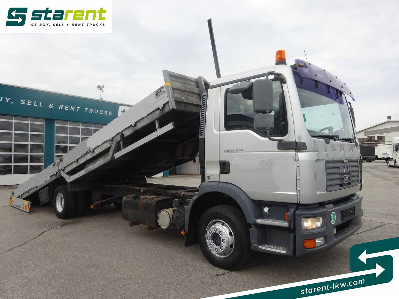 MAN TGM 12.280, Fahrzeugtransporter, kippbar MAN TGM 12.280, Fahrzeugtransporter, kippbar - Autotransportues: foto 2 MAN TGM 12.280, Fahrzeugtransporter, kippbar MAN TGM 12.280, Fahrzeugtransporter, kippbar - Autotransportues: foto 2
