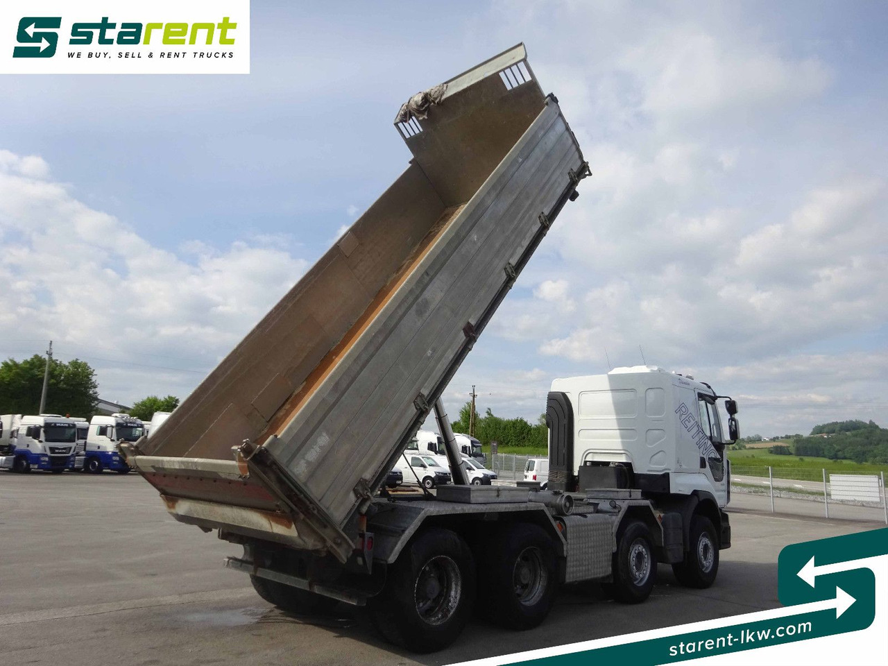 Renault Premium 450 DXi, 8x4, 3 Seitenkipper, Standklima - Kamion vetëshkarkues: foto 4 Renault Premium 450 DXi, 8x4, 3 Seitenkipper, Standklima - Kamion vetëshkarkues: foto 4