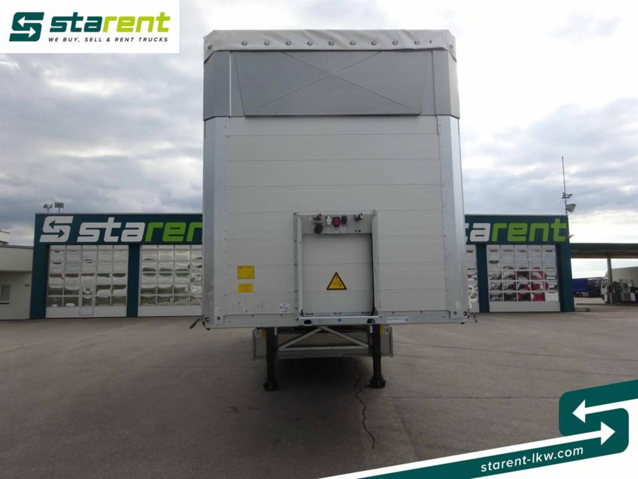 Schmitz Tautliner Hubdach Liftachse Palettenkasten XL - Gjysmë rimorkio me tendë: foto 2 Schmitz Tautliner Hubdach Liftachse Palettenkasten XL - Gjysmë rimorkio me tendë: foto 2