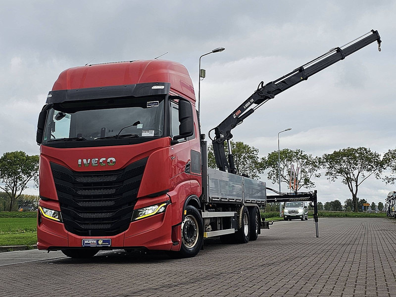 Iveco S-WAY AS260S46 6X2-4 HIAB 155-E2 - Kamion me karroceri të hapur, Kamion me vinç: foto 1 Iveco S-WAY AS260S46 6X2-4 HIAB 155-E2 - Kamion me karroceri të hapur, Kamion me vinç: foto 1