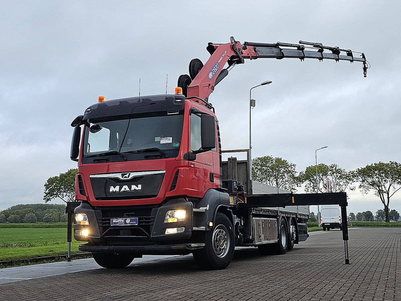 MAN 26.320 TGS 6X2-4 HMF 2820 K6 - Kamion me karroceri të hapur, Kamion me vinç: foto 1 MAN 26.320 TGS 6X2-4 HMF 2820 K6 - Kamion me karroceri të hapur, Kamion me vinç: foto 1