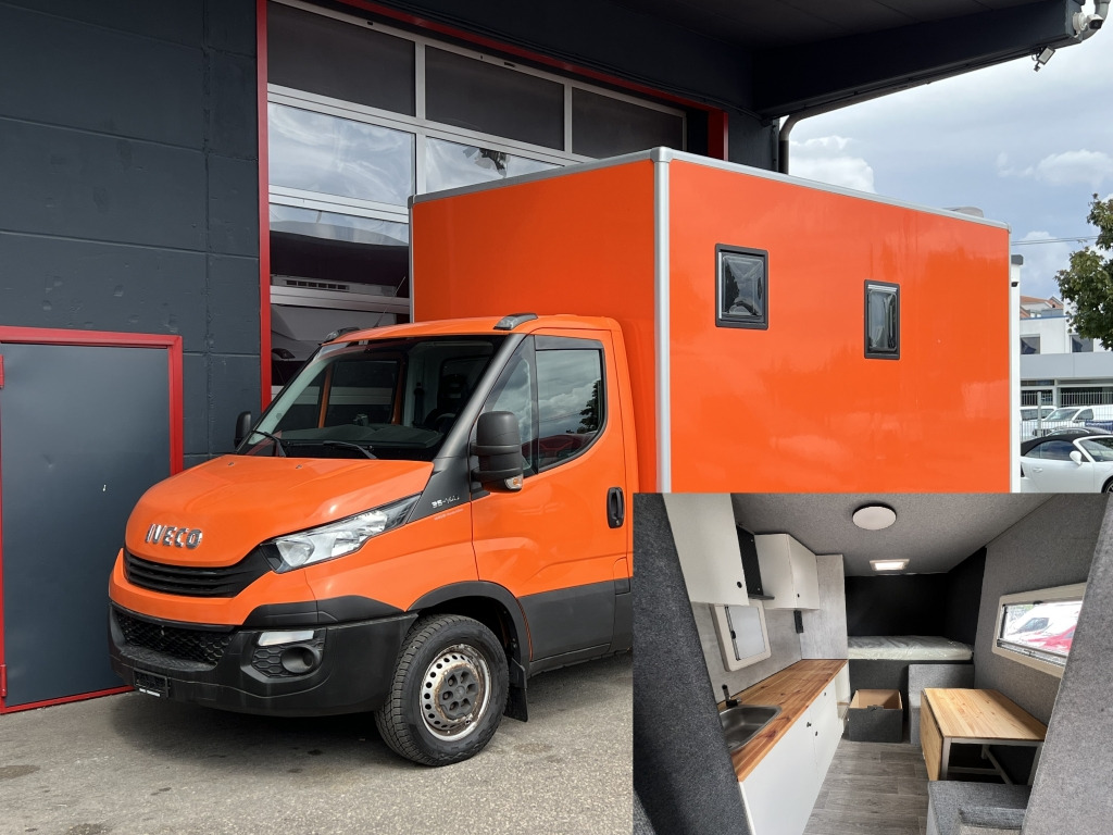 Iveco Daily 35S14 Klima Orig.127'km Küche Doppelbett - Kamper: foto 1 Iveco Daily 35S14 Klima Orig.127'km Küche Doppelbett - Kamper: foto 1