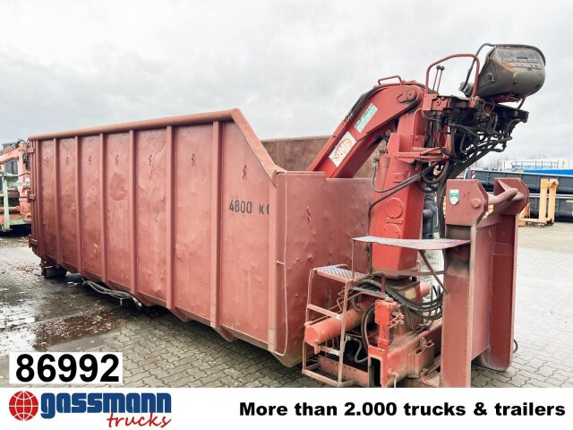 Abrollcontainer mit Kran, HMF 1144 K1 TS, 21m³ - Kontejner roll-off: foto 1 Abrollcontainer mit Kran, HMF 1144 K1 TS, 21m³ - Kontejner roll-off: foto 1