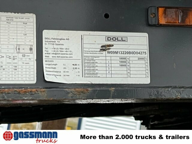 Rimorkio për transport druri Doll M134 Nachläufer: foto 8