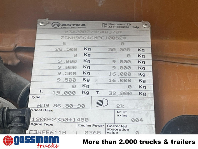 Iveco ASTRA HD9 86.50-90 8x6, Unfallschaden, Cursor 13 - Kamion kabinë-shasi: foto 5 Iveco ASTRA HD9 86.50-90 8x6, Unfallschaden, Cursor 13 - Kamion kabinë-shasi: foto 5
