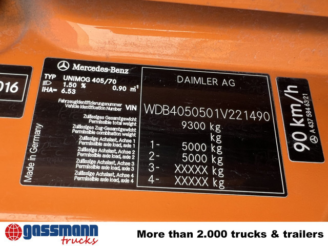 Unimog U 20 U405/70 4x4, Kipper, Winterdienstplatte - Kamioncine: foto 5 Unimog U 20 U405/70 4x4, Kipper, Winterdienstplatte - Kamioncine: foto 5