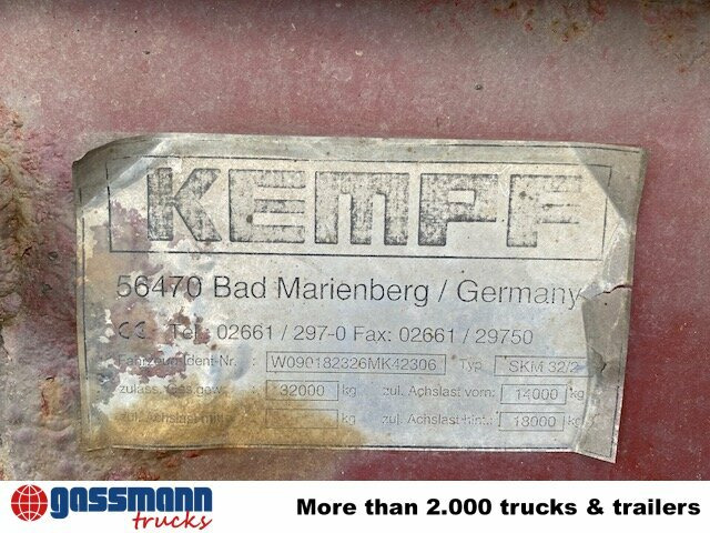Kempf SKM 32/2 Stahlmulde ca. 24m³, Liftachse, - Gjysmë rimorkio vetëshkarkuese: foto 4 Kempf SKM 32/2 Stahlmulde ca. 24m³, Liftachse, - Gjysmë rimorkio vetëshkarkuese: foto 4