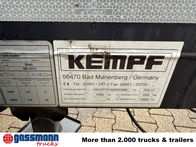Kempf TPA 13 Anhänger für Absetzcontainer - Transportjer kontejnerësh/ Rimorkio me karroceri të çmontueshme: foto 3 Kempf TPA 13 Anhänger für Absetzcontainer - Transportjer kontejnerësh/ Rimorkio me karroceri të çmontueshme: foto 3