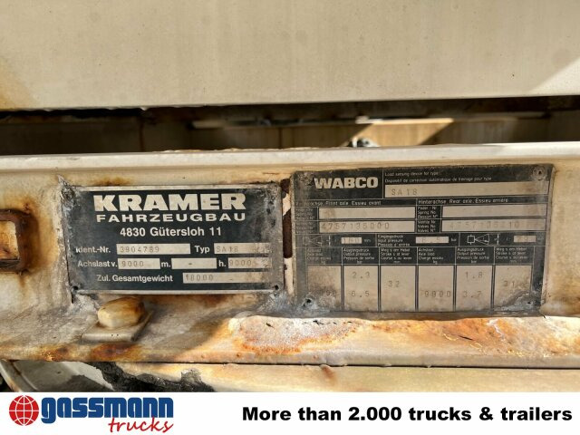 Rimorkio me bot Kramer, SA 18 Fäkalienanhänger, ca. 10.000l: foto 6