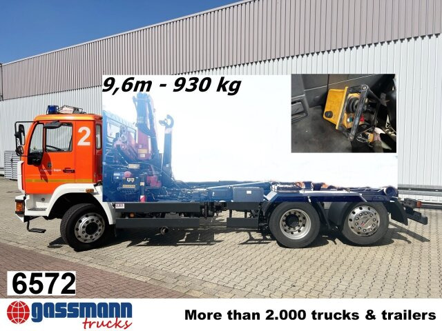 MAN 25/18.284 6x2-4 LL,Kran HMF 1113 K3, Funk, - Kamion vetëngarkues, Kamion me vinç: foto 1 MAN 25/18.284 6x2-4 LL,Kran HMF 1113 K3, Funk, - Kamion vetëngarkues, Kamion me vinç: foto 1