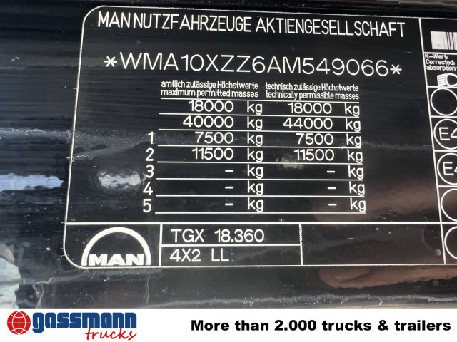 MAN TGA 18.360 4x2 LL, Fahrschulausstattung - Transportjer kontejnerësh/ Kamion me karroceri të çmontueshme: foto 3 MAN TGA 18.360 4x2 LL, Fahrschulausstattung - Transportjer kontejnerësh/ Kamion me karroceri të çmontueshme: foto 3