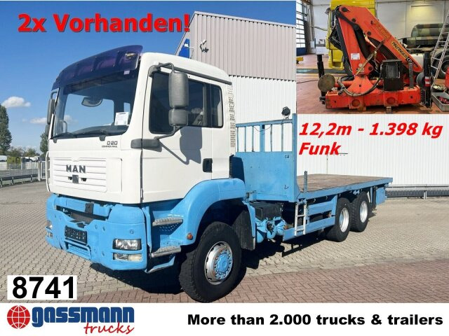 MAN TGA 26.310 6X6 BB mit Kran HMF 1253-K4, Funk - Kamion me karroceri të hapur, Kamion me vinç: foto 1 MAN TGA 26.310 6X6 BB mit Kran HMF 1253-K4, Funk - Kamion me karroceri të hapur, Kamion me vinç: foto 1