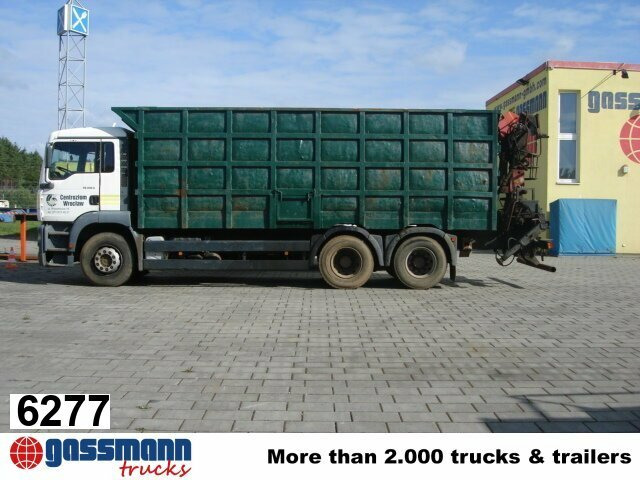 MAN TGA 26.413 BB 6x4 Kran Heckkran Jonsered 1020 - Kamion për transport druri, Kamion me vinç: foto 1 MAN TGA 26.413 BB 6x4 Kran Heckkran Jonsered 1020 - Kamion për transport druri, Kamion me vinç: foto 1