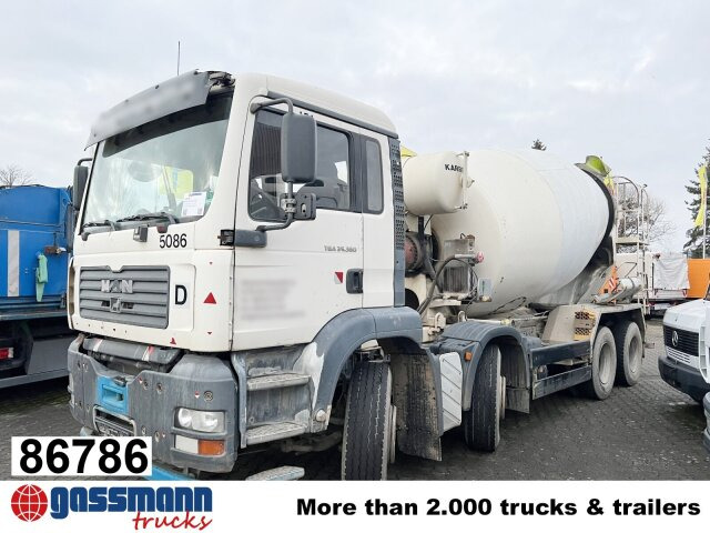 MAN TGA 35.360 8X4 BB, Betonmischer Karrena 10m³ - Autobetoniere: foto 1 MAN TGA 35.360 8X4 BB, Betonmischer Karrena 10m³ - Autobetoniere: foto 1