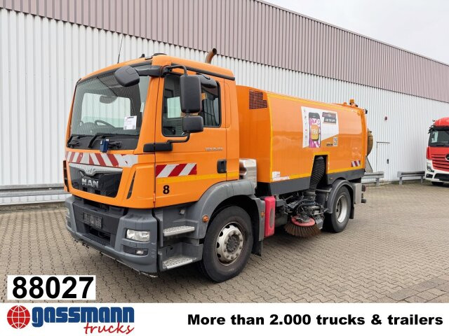MAN TGM 18.250 4X2 BB, Kehrmaschine Brock SL200/2 - Makinë fshirëse për rrugët: foto 1 MAN TGM 18.250 4X2 BB, Kehrmaschine Brock SL200/2 - Makinë fshirëse për rrugët: foto 1