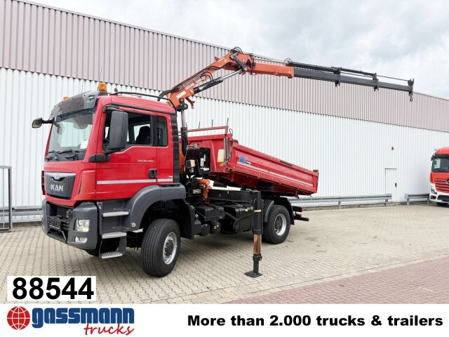 MAN TGS 18.400 4x4 BB, Navi, Kran Atlas 120.2E-A3L, - Kamion vetëshkarkues, Kamion me vinç: foto 1 MAN TGS 18.400 4x4 BB, Navi, Kran Atlas 120.2E-A3L, - Kamion vetëshkarkues, Kamion me vinç: foto 1