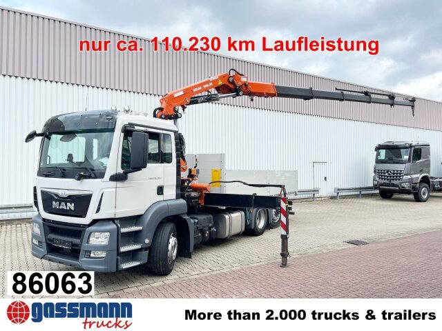 MAN TGS 26.360/400 6x2-4 BL, Lenk-/Lift, Kran Atlas - Kamion me karroceri të hapur, Kamion me vinç: foto 1 MAN TGS 26.360/400 6x2-4 BL, Lenk-/Lift, Kran Atlas - Kamion me karroceri të hapur, Kamion me vinç: foto 1