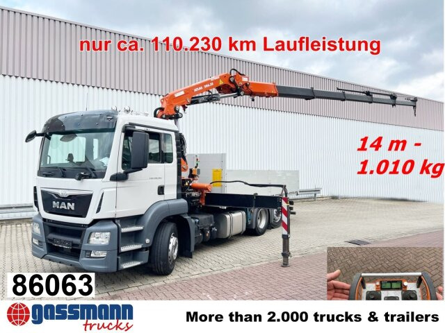 MAN TGS 26.360/400 6x2-4 BL, Lenk-/Lift, Kran Atlas - Kamion me karroceri të hapur, Kamion me vinç: foto 1 MAN TGS 26.360/400 6x2-4 BL, Lenk-/Lift, Kran Atlas - Kamion me karroceri të hapur, Kamion me vinç: foto 1