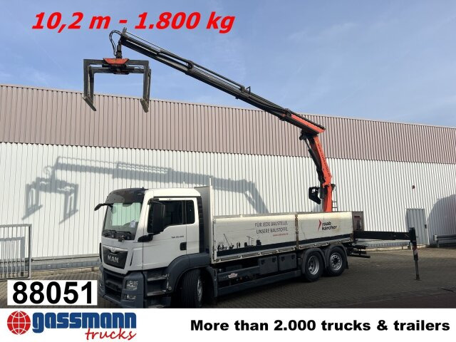 MAN TGS 26.400 6x2-4 LL, Navi, Lenk-/Liftachse, - Kamion me karroceri të hapur, Kamion me vinç: foto 1 MAN TGS 26.400 6x2-4 LL, Navi, Lenk-/Liftachse, - Kamion me karroceri të hapur, Kamion me vinç: foto 1