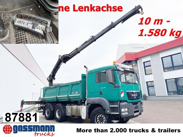 MAN TGS 26.480 6x4 BL Maurer, Lenkachse, Bordmatik, - Kamion vetëshkarkues, Kamion me vinç: foto 1 MAN TGS 26.480 6x4 BL Maurer, Lenkachse, Bordmatik, - Kamion vetëshkarkues, Kamion me vinç: foto 1