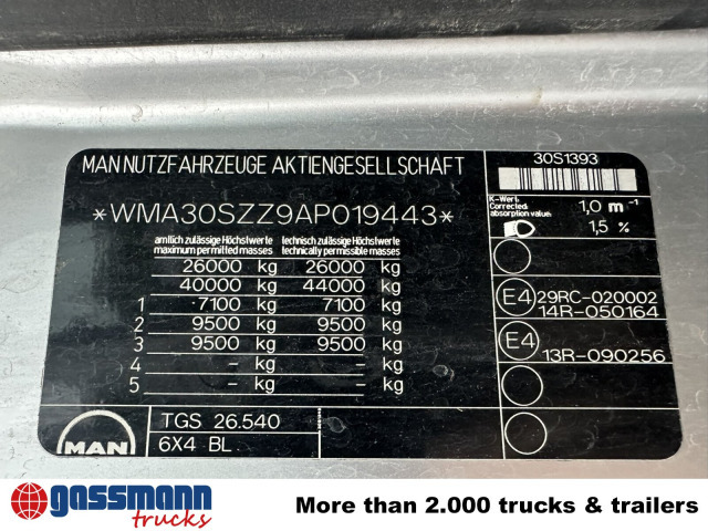 MAN TGS 26.540 6x4 BL, Bordmatik, Retarder, Meiller - Kamion vetëshkarkues: foto 5 MAN TGS 26.540 6x4 BL, Bordmatik, Retarder, Meiller - Kamion vetëshkarkues: foto 5