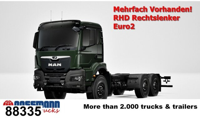 MAN TGS 33.440 6x6 BB CH RHD, Euro2, Rechtslenker, - Kamion kabinë-shasi: foto 1 MAN TGS 33.440 6x6 BB CH RHD, Euro2, Rechtslenker, - Kamion kabinë-shasi: foto 1
