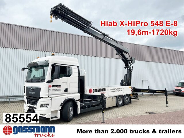 MAN TGX 26.510 6x2-4 LL, Kran Hiab X-HiPro 548 E-8, - Kamion me karroceri të hapur, Kamion me vinç: foto 1 MAN TGX 26.510 6x2-4 LL, Kran Hiab X-HiPro 548 E-8, - Kamion me karroceri të hapur, Kamion me vinç: foto 1