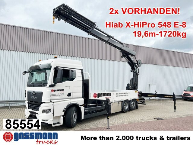 MAN TGX 26.510 6x2-4 LL, Kran Hiab X-HiPro 548 E-8, - Kamion me karroceri të hapur, Kamion me vinç: foto 1 MAN TGX 26.510 6x2-4 LL, Kran Hiab X-HiPro 548 E-8, - Kamion me karroceri të hapur, Kamion me vinç: foto 1