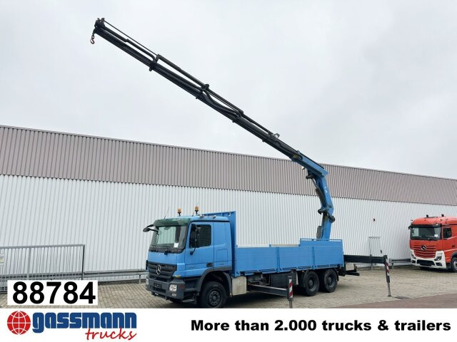Mercedes-Benz Actros 2741 L 6x4, Twist-Lock ausz. auf 3m, - Kamion me karroceri të hapur, Kamion me vinç: foto 1 Mercedes-Benz Actros 2741 L 6x4, Twist-Lock ausz. auf 3m, - Kamion me karroceri të hapur, Kamion me vinç: foto 1