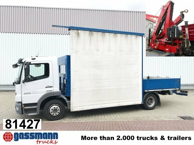 Mercedes-Benz Atego 1224 L 4x2 Glastransporter, gegen Aufpreis - Kamion me karroceri të hapur, Kamion me vinç: foto 1 Mercedes-Benz Atego 1224 L 4x2 Glastransporter, gegen Aufpreis - Kamion me karroceri të hapur, Kamion me vinç: foto 1