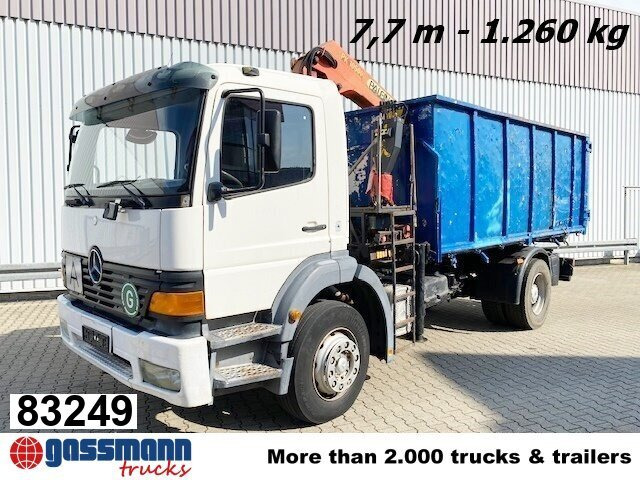 Mercedes-Benz Atego 1823 4x2 mit Kran Palfinger PK10500, - Kamion vetëshkarkues, Kamion me vinç: foto 1 Mercedes-Benz Atego 1823 4x2 mit Kran Palfinger PK10500, - Kamion vetëshkarkues, Kamion me vinç: foto 1