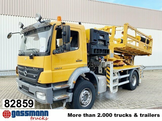 Mercedes-Benz Axor 1824 K 4x2, AMV Hubsteiger + Kompressor, - Platformë ajrore e montuar në kamion: foto 1 Mercedes-Benz Axor 1824 K 4x2, AMV Hubsteiger + Kompressor, - Platformë ajrore e montuar në kamion: foto 1