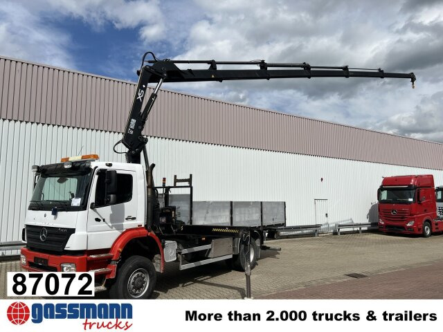 Mercedes-Benz Axor 1828 A 4x4 mit Kran Hiab XS 166 E-5 - Kamion me karroceri të hapur, Kamion me vinç: foto 1 Mercedes-Benz Axor 1828 A 4x4 mit Kran Hiab XS 166 E-5 - Kamion me karroceri të hapur, Kamion me vinç: foto 1