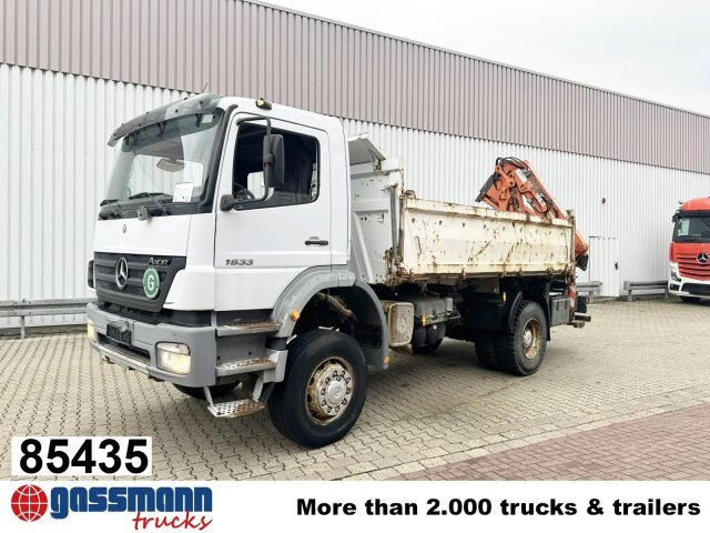 Mercedes-Benz Axor 1833 AK 4x4 mit Heckkran Atlas 105.2-A2L - Kamion vetëshkarkues, Kamion me vinç: foto 1 Mercedes-Benz Axor 1833 AK 4x4 mit Heckkran Atlas 105.2-A2L - Kamion vetëshkarkues, Kamion me vinç: foto 1
