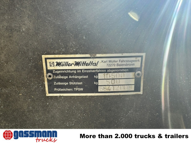 Müller-Mitteltal KA-TA-R 10.5, Rampenschacht - Rimorkio vetëshkarkuese: foto 2 Müller-Mitteltal KA-TA-R 10.5, Rampenschacht - Rimorkio vetëshkarkuese: foto 2