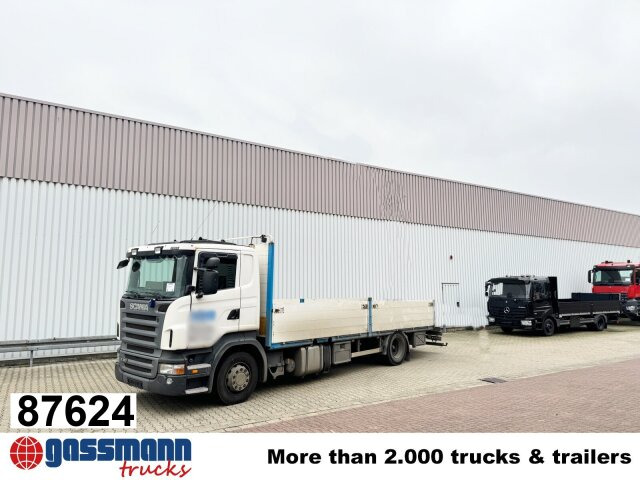 Scania R380 DB 4x2 MNA, Platz für Heckkran, 2x AHK - Kamion me karroceri të hapur: foto 1 Scania R380 DB 4x2 MNA, Platz für Heckkran, 2x AHK - Kamion me karroceri të hapur: foto 1