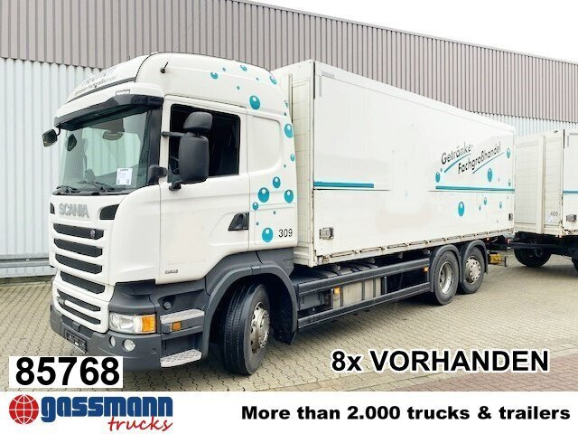 Scania R450 LB 6x2-4 Getränkekoffer, Retarder, - Kamion vagonetë: foto 1 Scania R450 LB 6x2-4 Getränkekoffer, Retarder, - Kamion vagonetë: foto 1