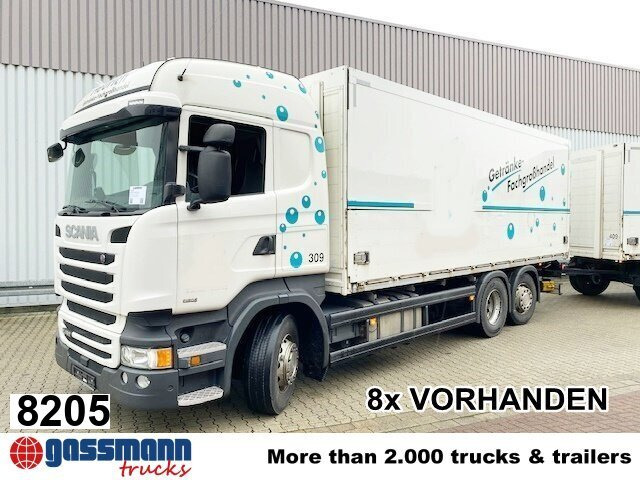 Scania R450 LB 6x2-4 Getränkekoffer, Retarder, - Kamion vagonetë: foto 1 Scania R450 LB 6x2-4 Getränkekoffer, Retarder, - Kamion vagonetë: foto 1