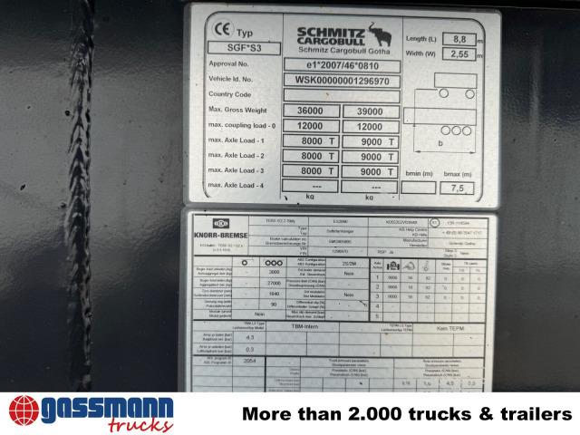 Schmitz Cargobull SKI 24 SL 7.2, Stahlmulde ca. 24m³, Liftachse - Gjysmë rimorkio vetëshkarkuese: foto 2 Schmitz Cargobull SKI 24 SL 7.2, Stahlmulde ca. 24m³, Liftachse - Gjysmë rimorkio vetëshkarkuese: foto 2